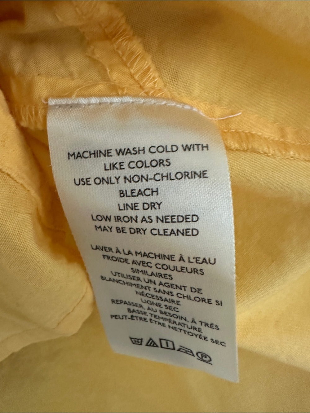 Anthropologie Maeve Yellow Eyelet Button-Front Blouse - Picture 3 of 6